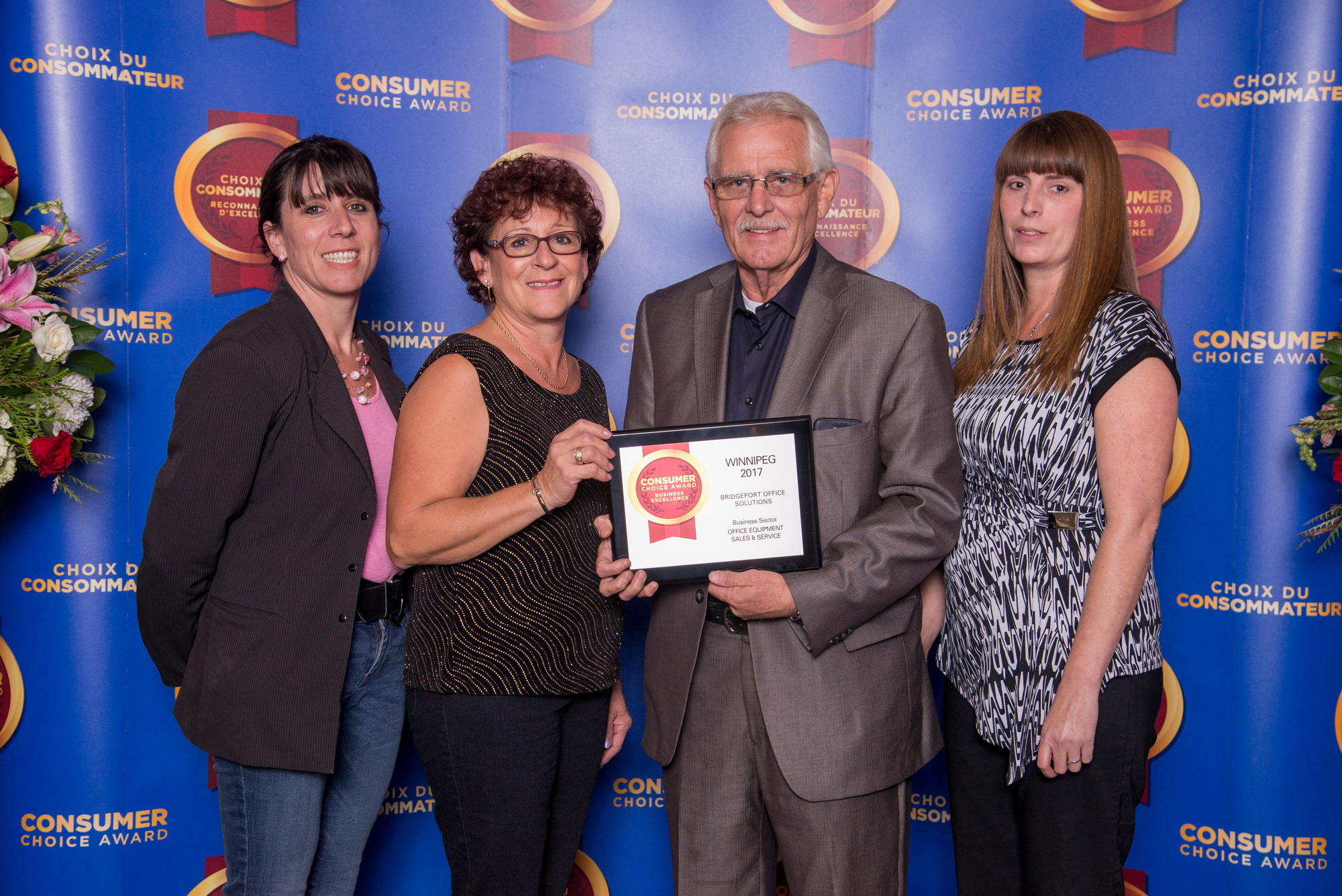 Accepting the Consumers Choice Award Accepting the consumers choice award