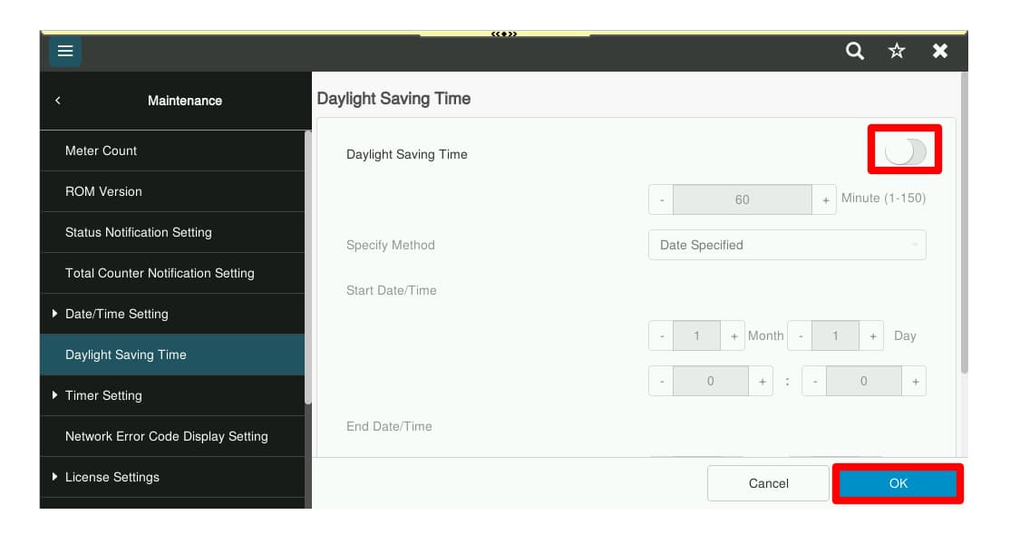 i-series disable dst