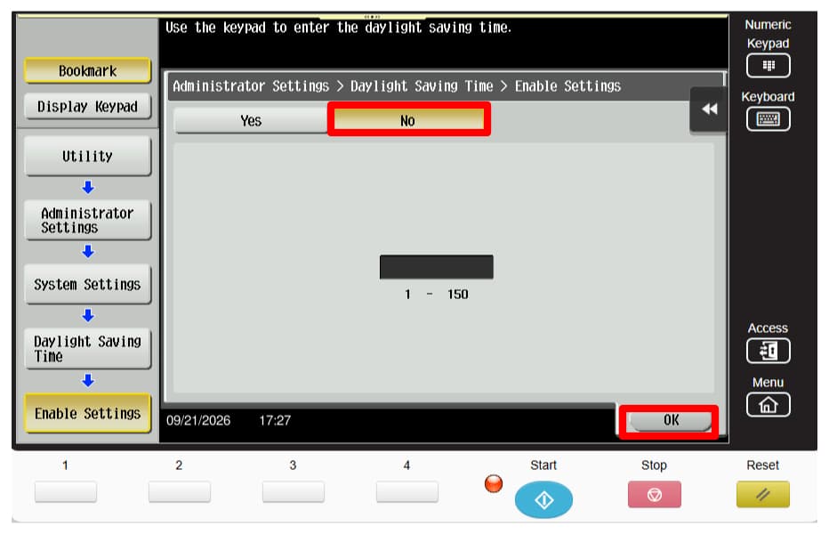 8-series-admin-mode-system-setting-dst-enable-setting-no
