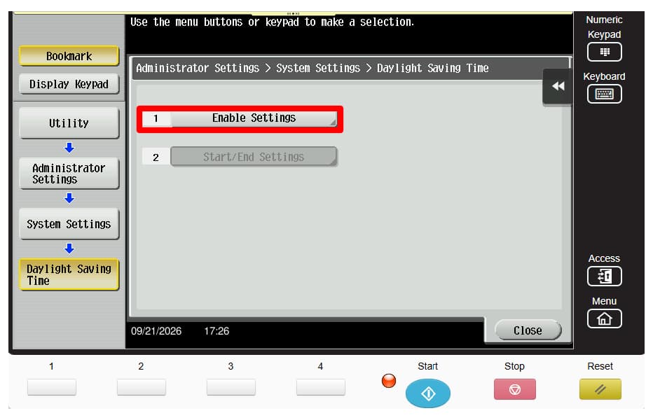 8-series-admin-mode-system-setting-dst-enable-setting