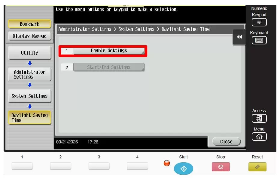 8-series-admin-mode-system-setting-dst-enable-setting